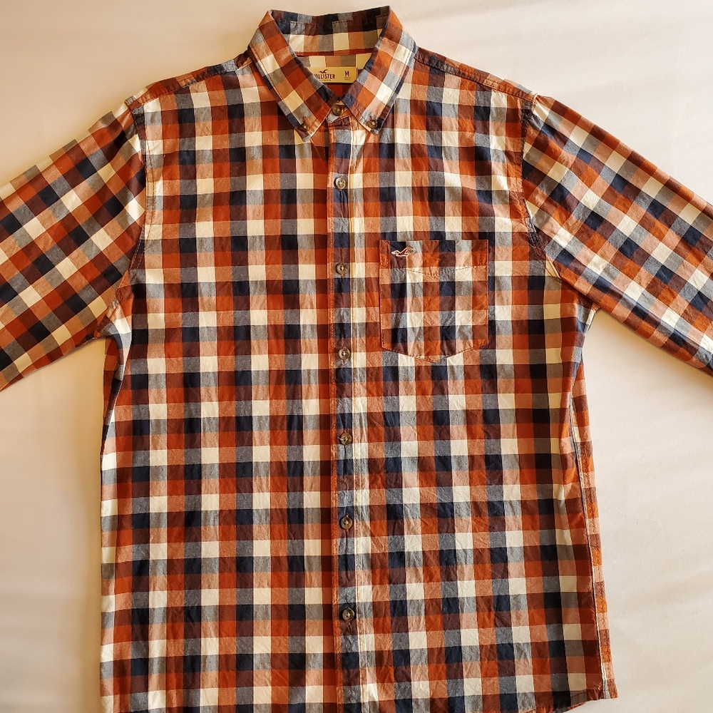 Hollister Mens Casual Button Up Shirt Size M